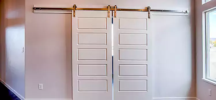 Glass Barn Door with Installation Hardware Kit Florida Ridge
